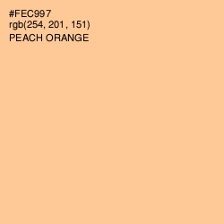 #FEC997 - Peach Orange Color Image